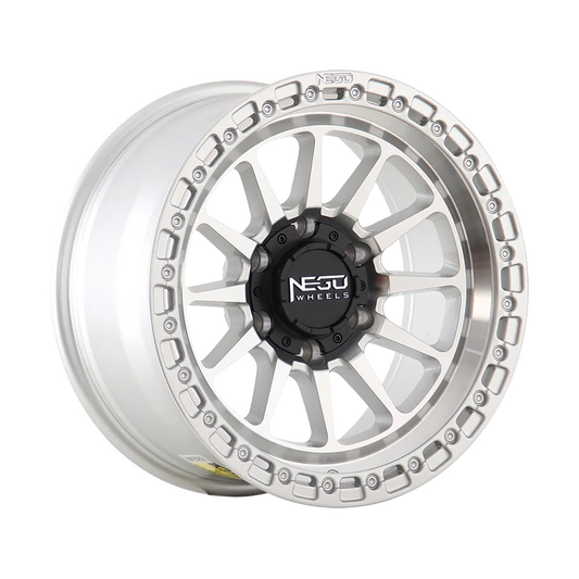 Alloy wheel NEGU07-17x8.5 ET-12 (6x139.7) CB110 - silver machine face